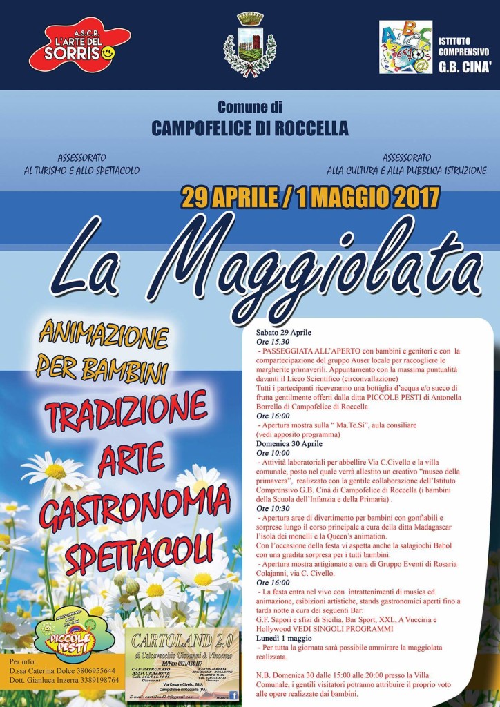 29 Aprile / 1 Maggio 2017 “La Maggiolata”